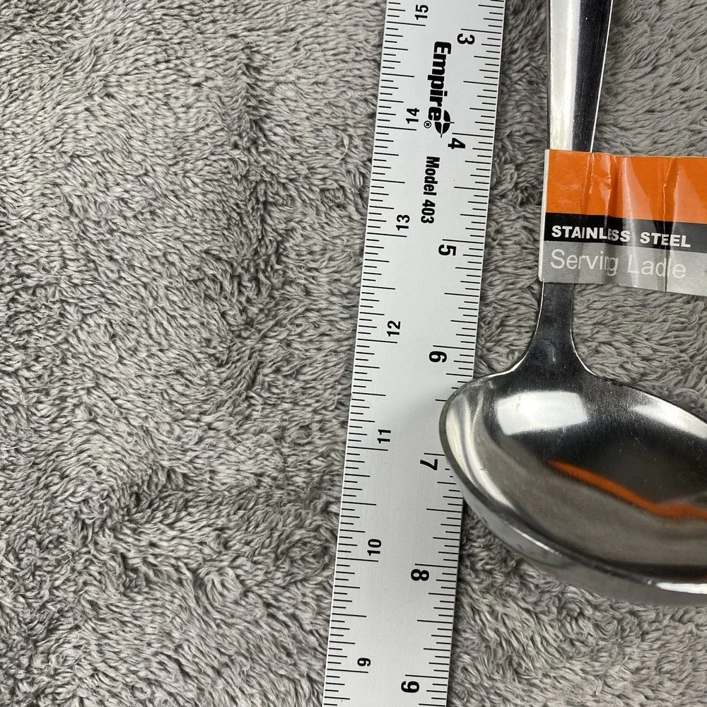 Stainless Steel Large Serving Soup Ladle Hanging Handle 8
